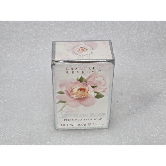 Crabtree & Evelyn Evelyn Rose Perfumed Bath Soap 100g 3.5oz - Picture 1 of 4
